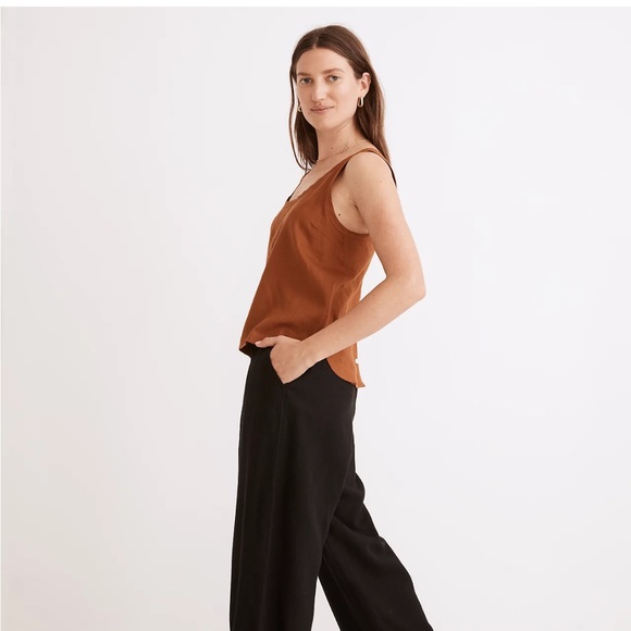 Madewell hemp-blend shirttail tank top - Picture 3 of 8